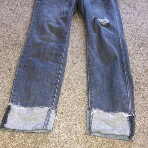 Gray-blue skinny jeans